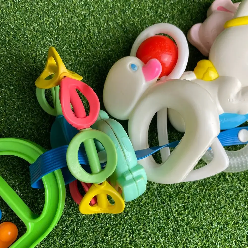 Vintage The First Years Baby Rattles and Teethers Set